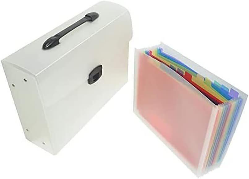 FIS FSPG1315FR Expanding Pocket File Folder (350 x 255 mm Size) , A4 size 13 compartments , Assorted