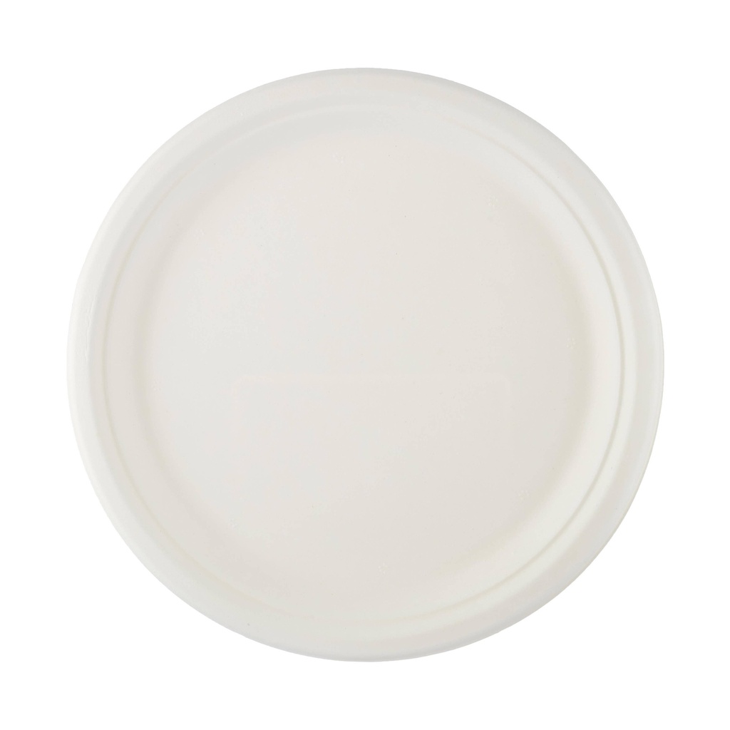 Hotpack Heavy Duty Biodegradable Paper Plate - Round, 10", White (Pack of 500)