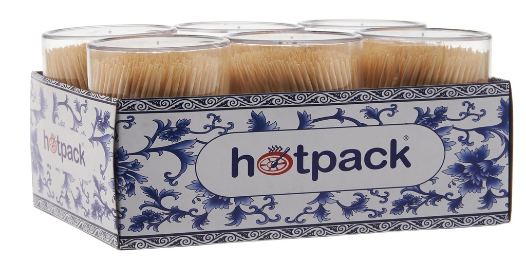 Hotpack Wooden Toothpick , 400pcs ( Pack of 6)