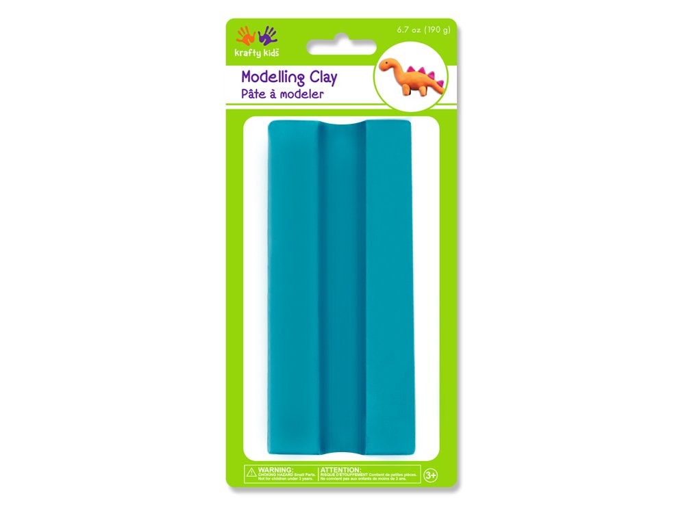 Krafty Kids Solid Colors Modeling Clay, 190g, Blue