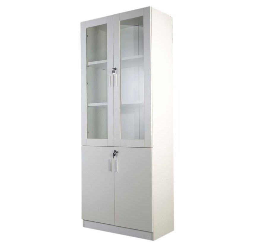MHM ME 1123 White Full Height Bookshelf , White