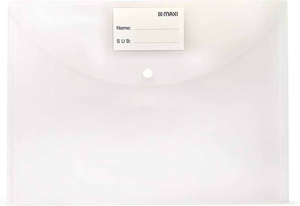Maxi MX-300C MyClear Bag , Clear , F/S ( Pack of 12)