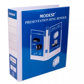 Modest RB 203 2-Ring Presentation Binder (1inch) - 25mm, A4, White
