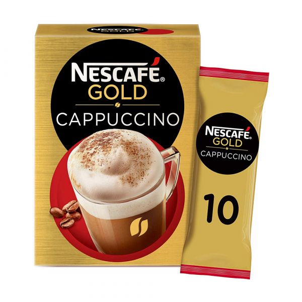 Nescafe Gold Cappuccino Coffee Mix Sachet 17g (10 Sachets)