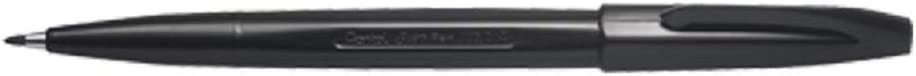 Pentel S520 Sign Pen Fiber Tip , 2.0mm , Black ( Pack of 12)