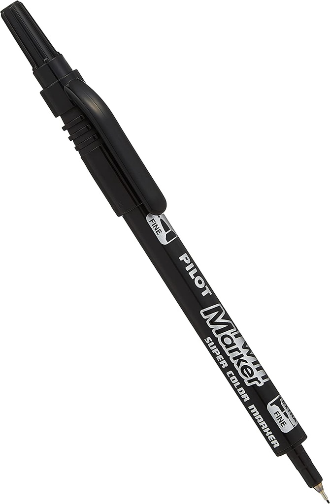 Pilot Pilot SCA-TM  CD/DVD Twin Marker Black ( Pack of 12)