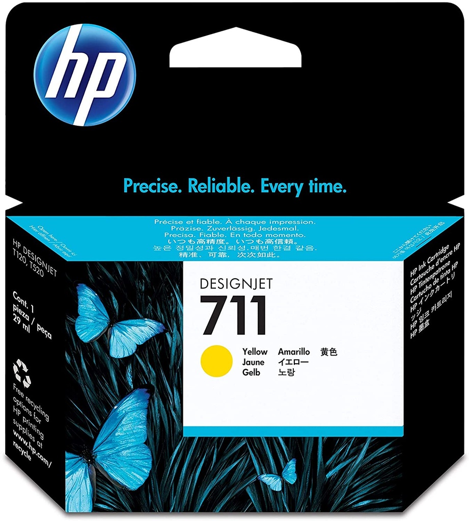 RYLER HP 711 Compatible Ink Cartridge , YELLOW