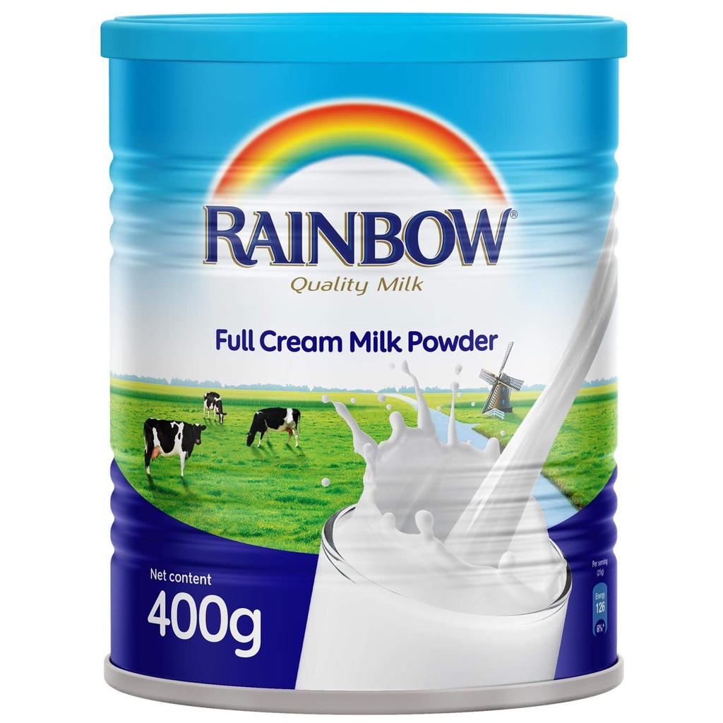 Rainbow Full Cream Milk Powder 400g (Case of  24)