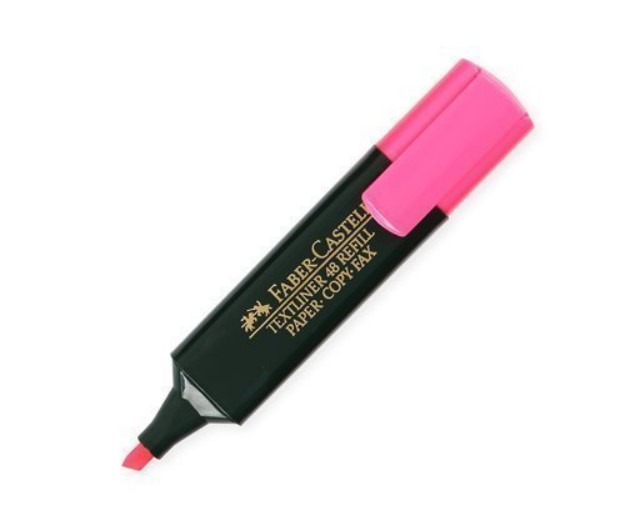Faber Castell Textliner 48 Highlighter - Pink, (Pack of 10)