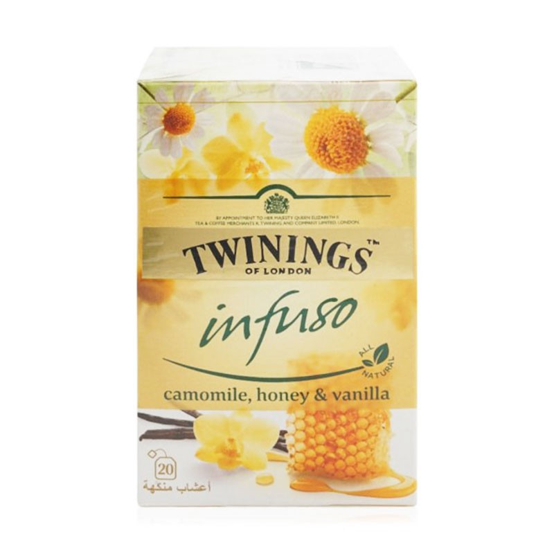 TWININGS INFUSO CAMOMILE HONEY VANILLA 20 TEA BAGS (PACK OF 6)