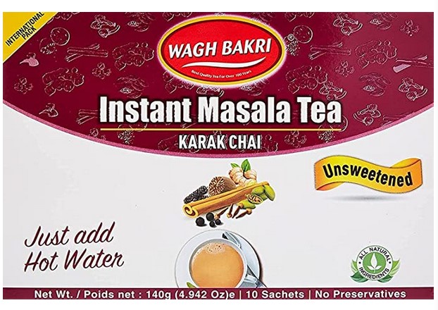 Wagh Bakri Instant Masala Tea Karak Chai 140g (Loose) Unsweetened