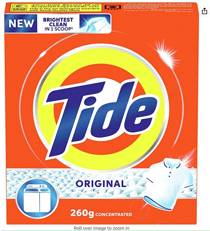 Tide Powder Laundry Detergent Original Scent 260g