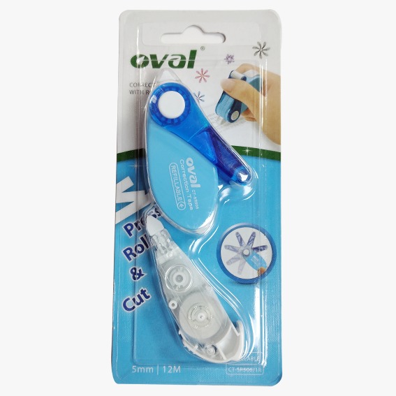 OVAL CT SR506/1R CORRECTION TAPE Refillable , 5mm x 12m