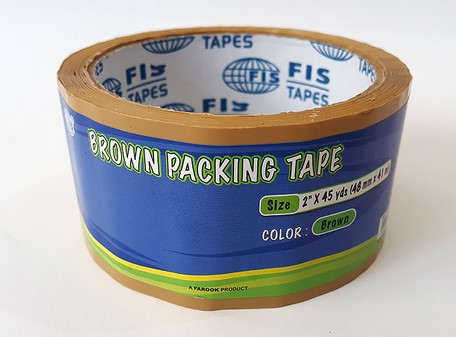 FIS FSTA2X45BR Brown Packing Tape 2inch x 45yds