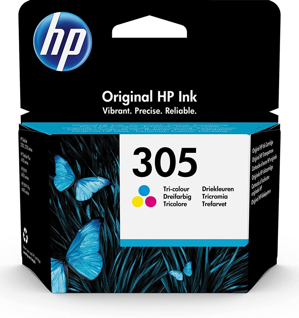 HP, 305 Tri-Color Original Ink Cartridge 50 ML