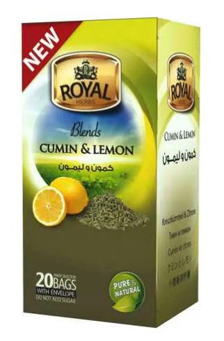 Royal Herbs Cumin and Lemon 20 Tea Bags