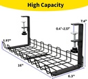 TIOKKSS Under Desk Cable Management Tray (Usually Ships within 7-10 days)