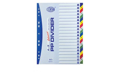 FIS FSDV320 PP Divider - A4, A-Z Color