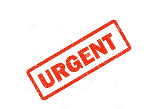 "URGENT" Stamp Self Inking Stamp, 35x12 mm