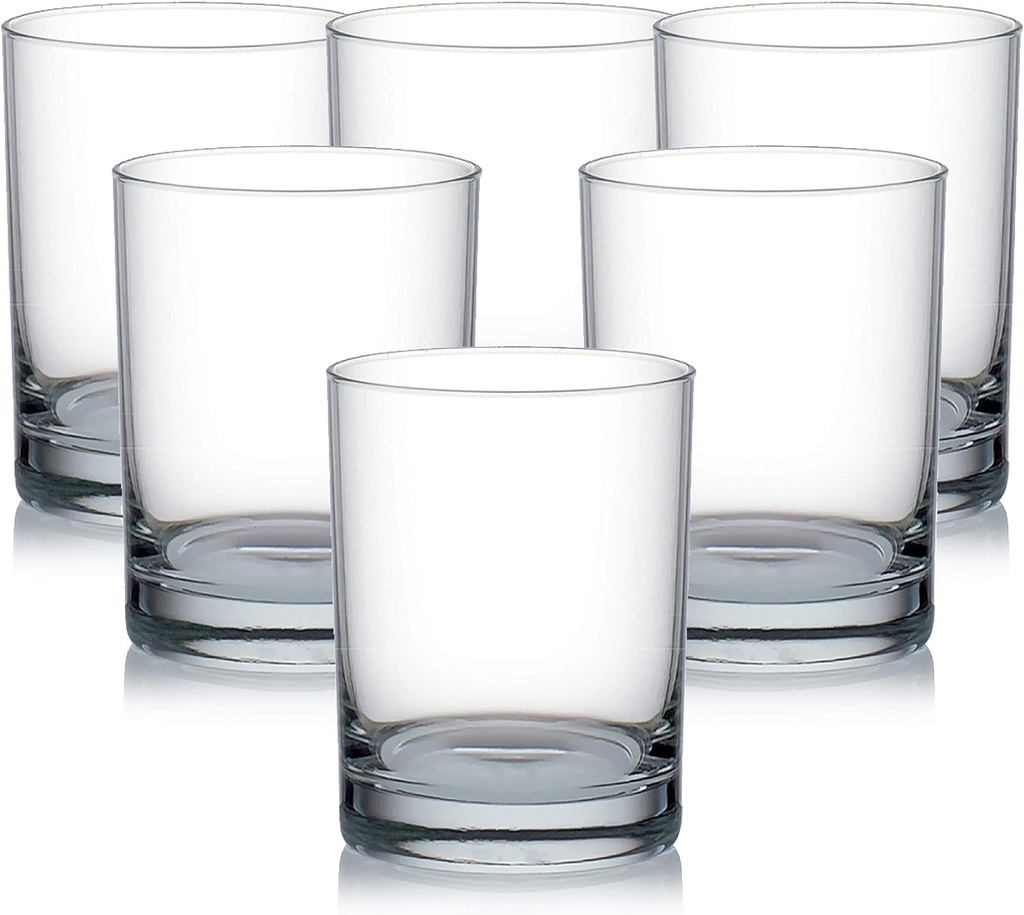 Generic Double Rock Glass, Clear, 385 Ml - Pack of 6