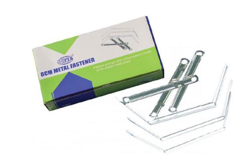 FIS FSFS8CMN1 Metal Fasteners, 8cm (Pack of 50)