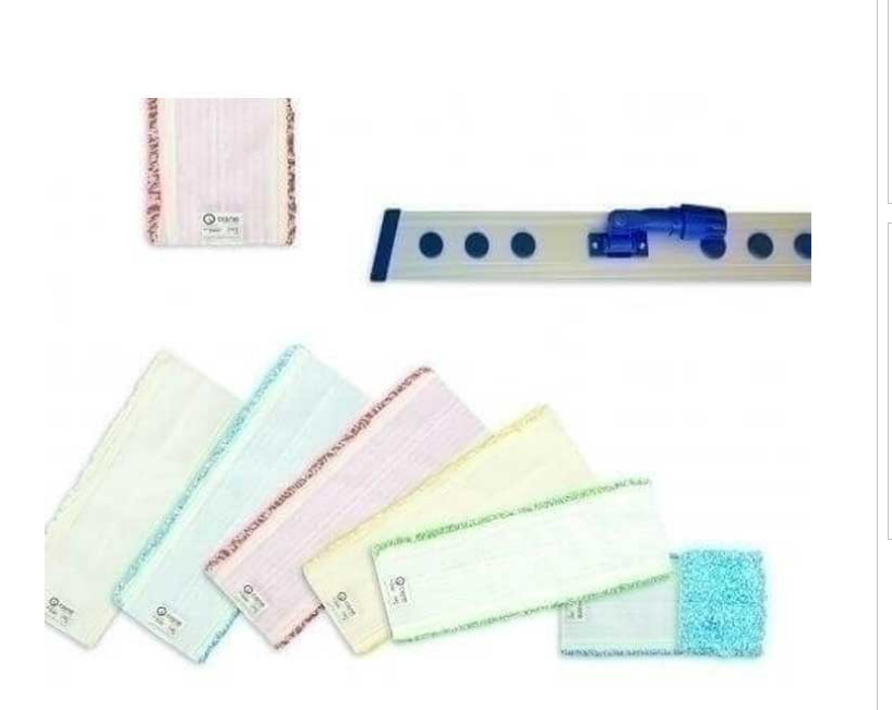 Chemex Micro Fiber Flat Mop Sleeve Blue White Looped 67CM (Refill only)
