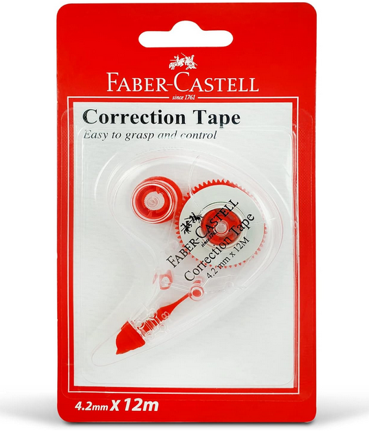 Faber-Castell Correction Tape White 4.2mm x 12m