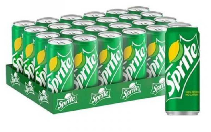 Sprite Zero Calories Carbonated Soft Drink Can 330ml (Pack of 24)