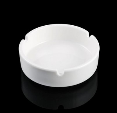 ALMKAN 08-139 4" Round Ashtray - Ivory