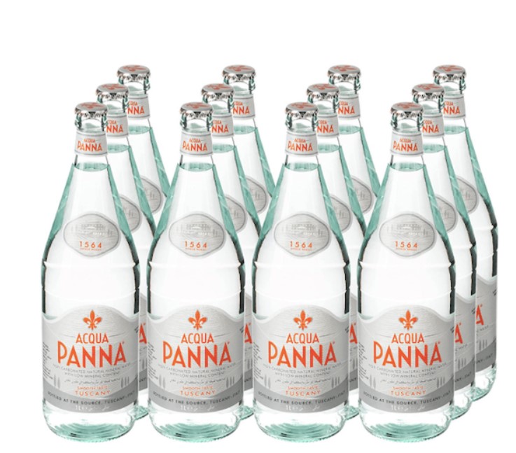 Acqua Panna Mineral Water Glass Bottles (12x1L)