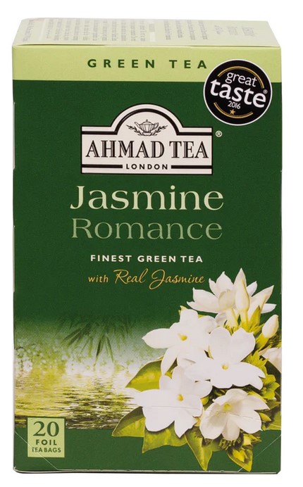 AHMAD TEA LONDON TEA JASMINE ROMANCE Aluminum pack - 20 TEA BAGS(AHT-023-0)