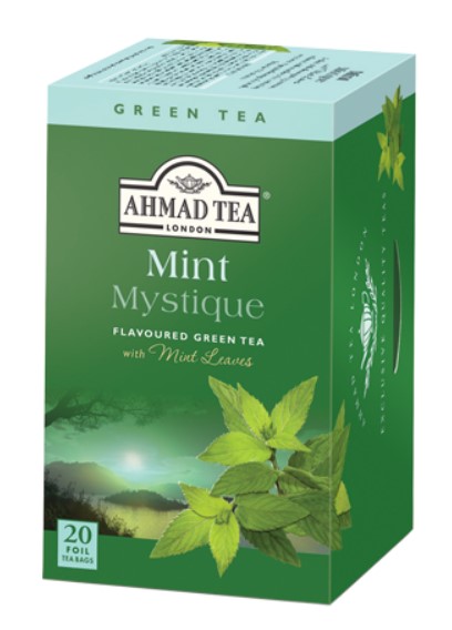 Ahmad Tea London Mint Mystique Green Tea Aluminum pack - 20 Tea bags(AHT-036-0)