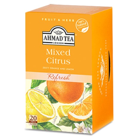Ahmad Tea London Mixed Citrus Tea Aluminum pack - 20  tea Bags(AHT-041-0)