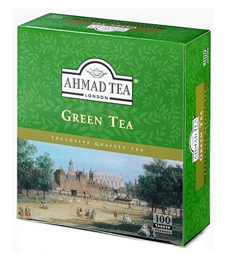 Ahmad Tea London Green tea - 100 tagged tea bags