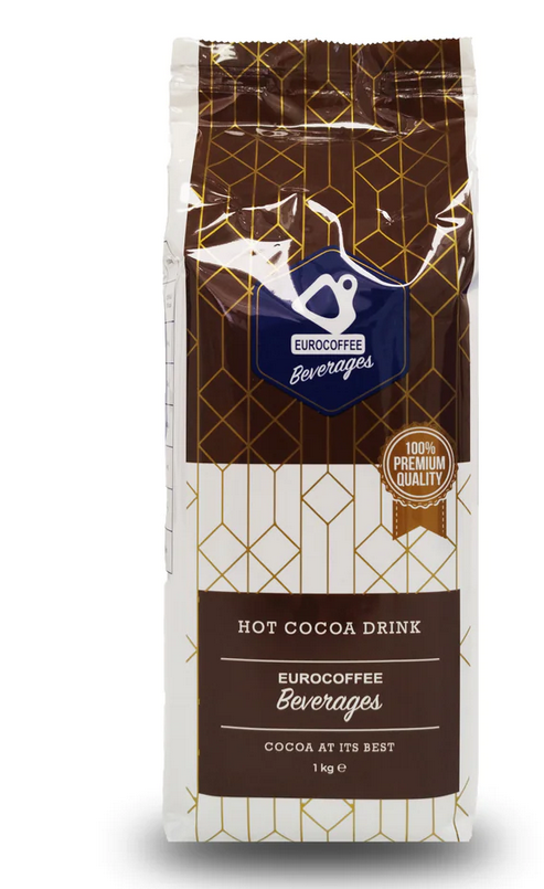 Eurocoffee Hot Chocolate Powder, (Bag of 1 Kg.)