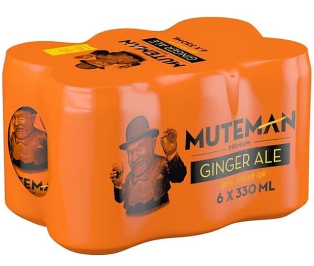 Muteman Premium Ginger Ale  330ml - Pack of 6