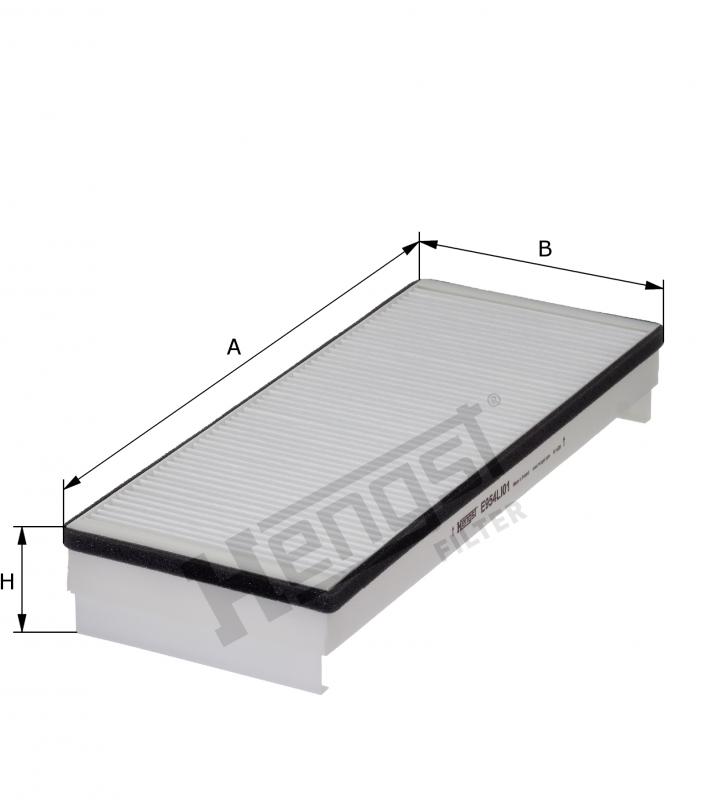 E954LI01 HENGST CABIN AIR POLLEN FILTER