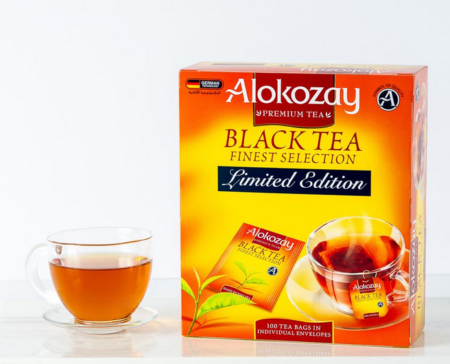 ALOKOZAY Black Tea Finest Selection - 100 Enveloped Tea Bags - Limited Edition