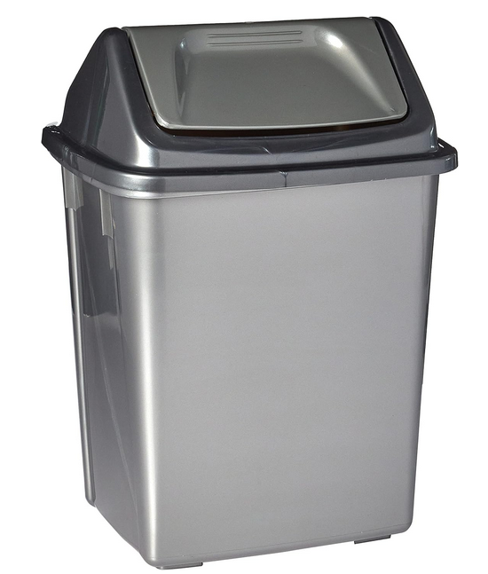 LIONSTAR Plastic Garbage Dust Bin Swing Top 5L , Assorted Colors