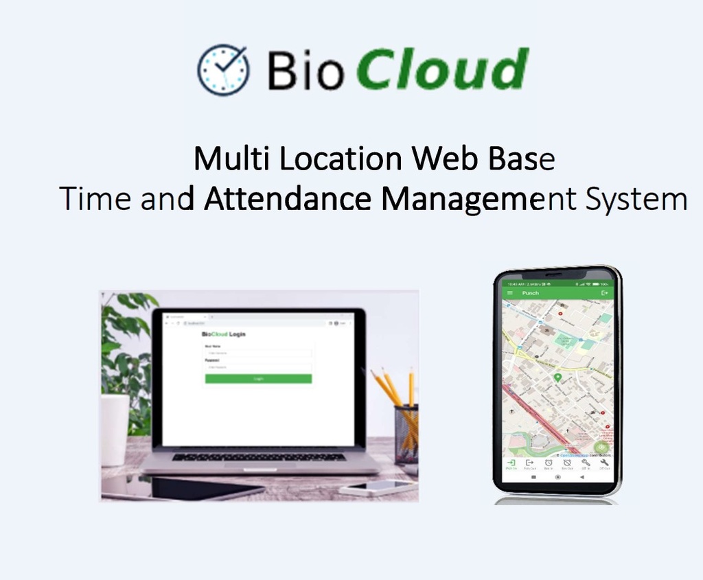 BIOCLOUD for ZK (Cloud time and attendance software) up to 25 users