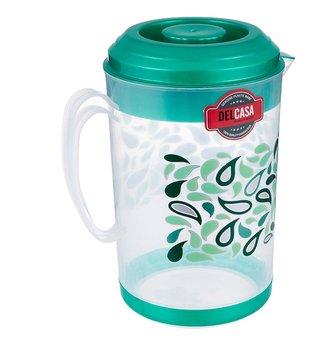 Delcasa Water Pitcher/Jug With Lid 4Liters, Assorted Colors