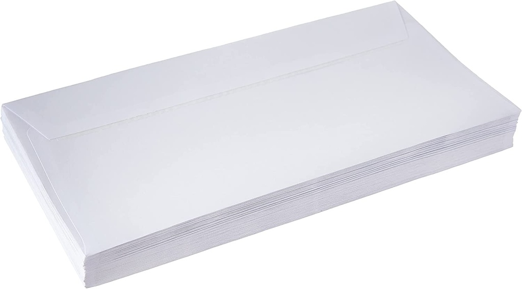 AUTODEX 55219 Peal & Seal White Envelopes, 115x225 mm (Pack of 50) , (DL) Cheque size