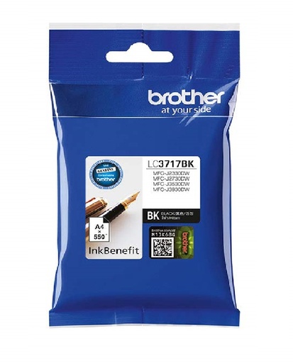 Brother Genuine LC3717BK Black Printer Ink Cartridge