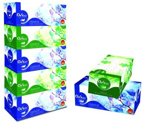 CITY Facial Tissue Box, 2ply, 200sheets (Case of 30)