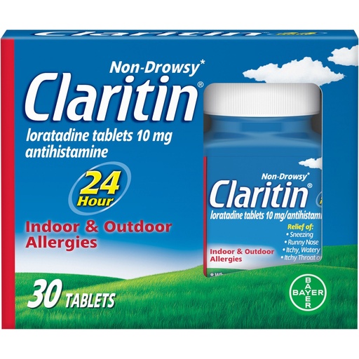 Claritine 24 Hour Non-Drowsy Allergy Tablets (Pack of 30)