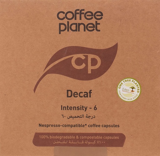 Coffee Planet FS Compostable CP Decaf Capsules ( 25 Capsules)