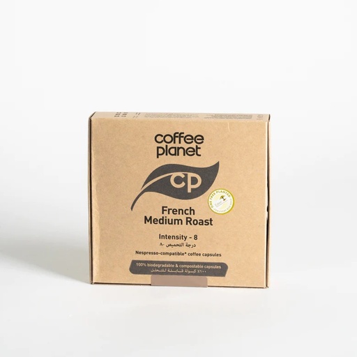 Coffee Planet FS Compostable CP French Medium Roast Capsules ( 25 Capsules)