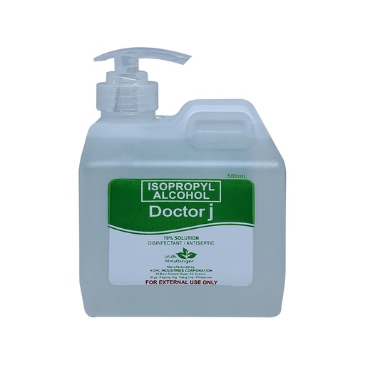 DOCTOR J Isopropyl Alcohol 70% 500ml Pump