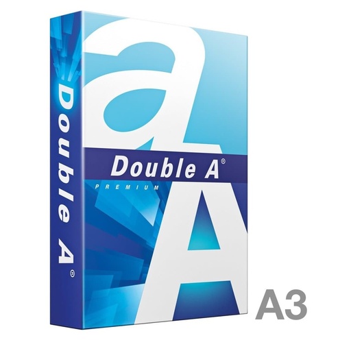 DOUBLE A PREMIUM PAPER A3, 80GSM, 500SHEETS/REAM, WHITE