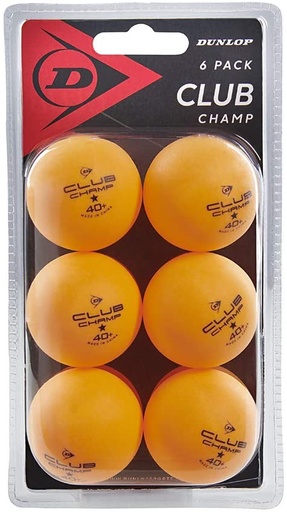 DUNLOP Club Champ Table Tennis Balls (6 Pcs)